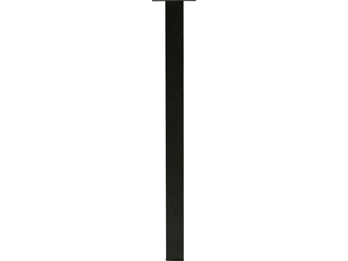 Meubelpoot 50x50 mm 72cm metaal zwart