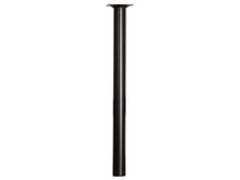 Pied de meuble rond 30mm 40cm métal noir