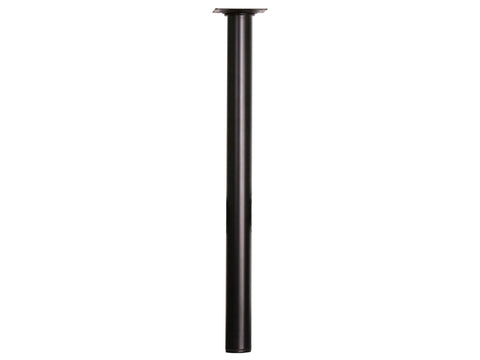 Meubelpoot rond 30mm 40cm metaal zwart
