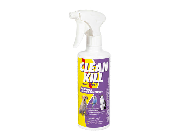 Clean Kill Micro-Fast spray animaux domestiques contre les parasites 500ml