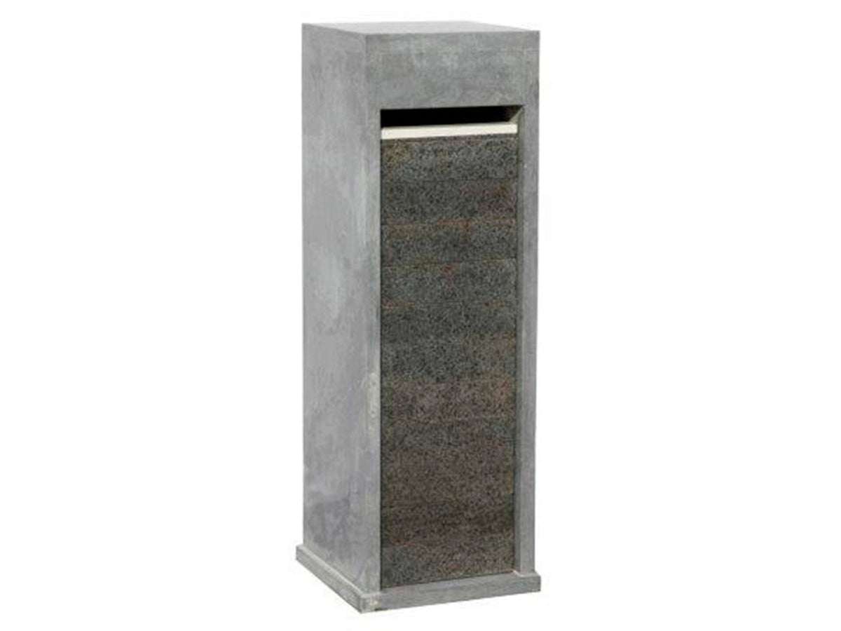 De Witte Model 65 brievenbus blauwe hardsteen en basalt