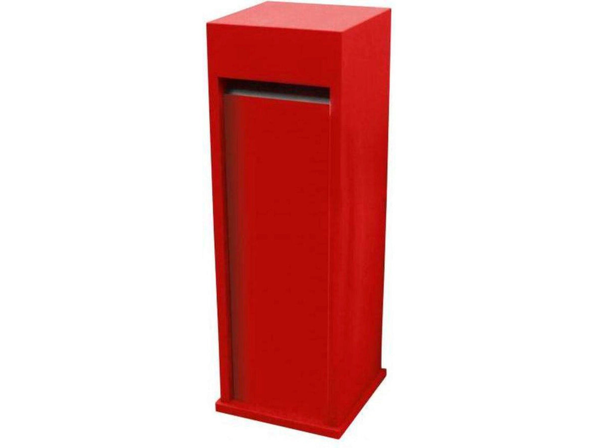 De Witte Model 70 brievenbus blauwe hardsteen rood