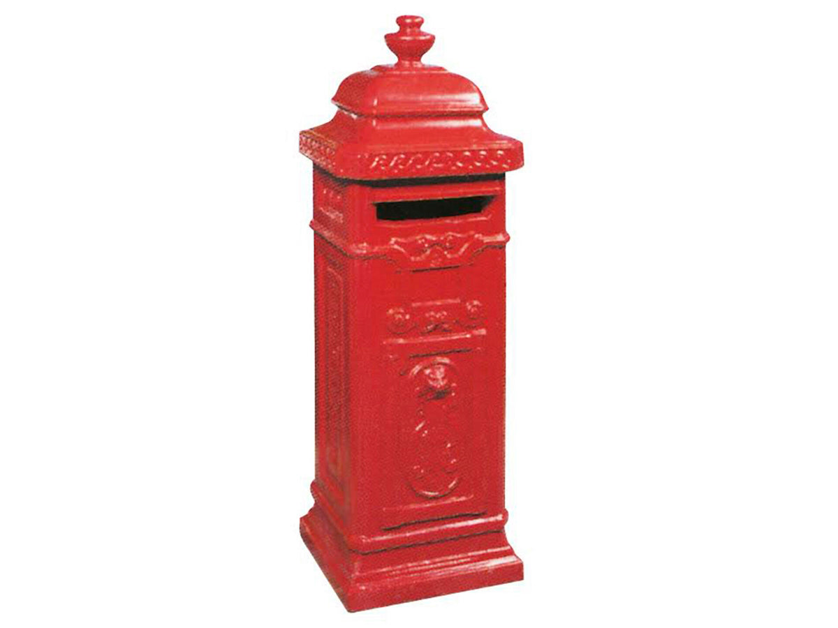 De Witte Model 81 brievenbus beton rood