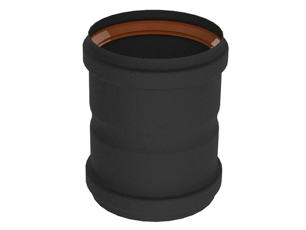 Saninstal Manchon FF pour poêle à pellet 80mm noir