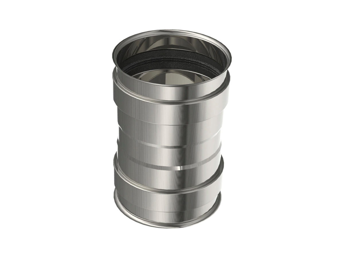Saninstal Mof FF voor pelletkachel inox 316 80mm