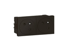 Legrand Mosaic Link DLP prise double clip noir