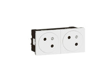 Legrand Prise double Mosaic avec terre pour DLP