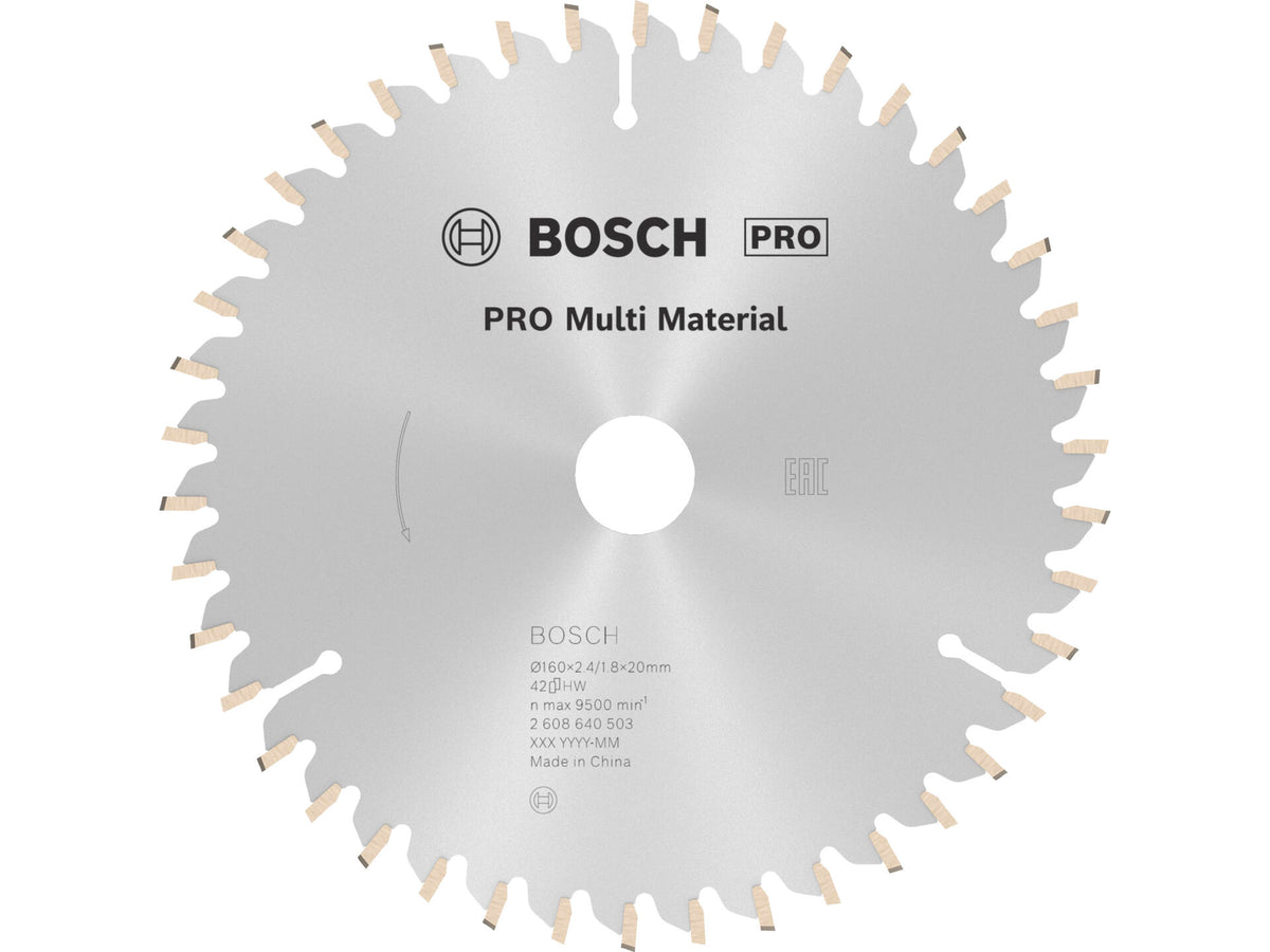 Bosch Professional Multi Material cirkelzaagblad 160mm 42T