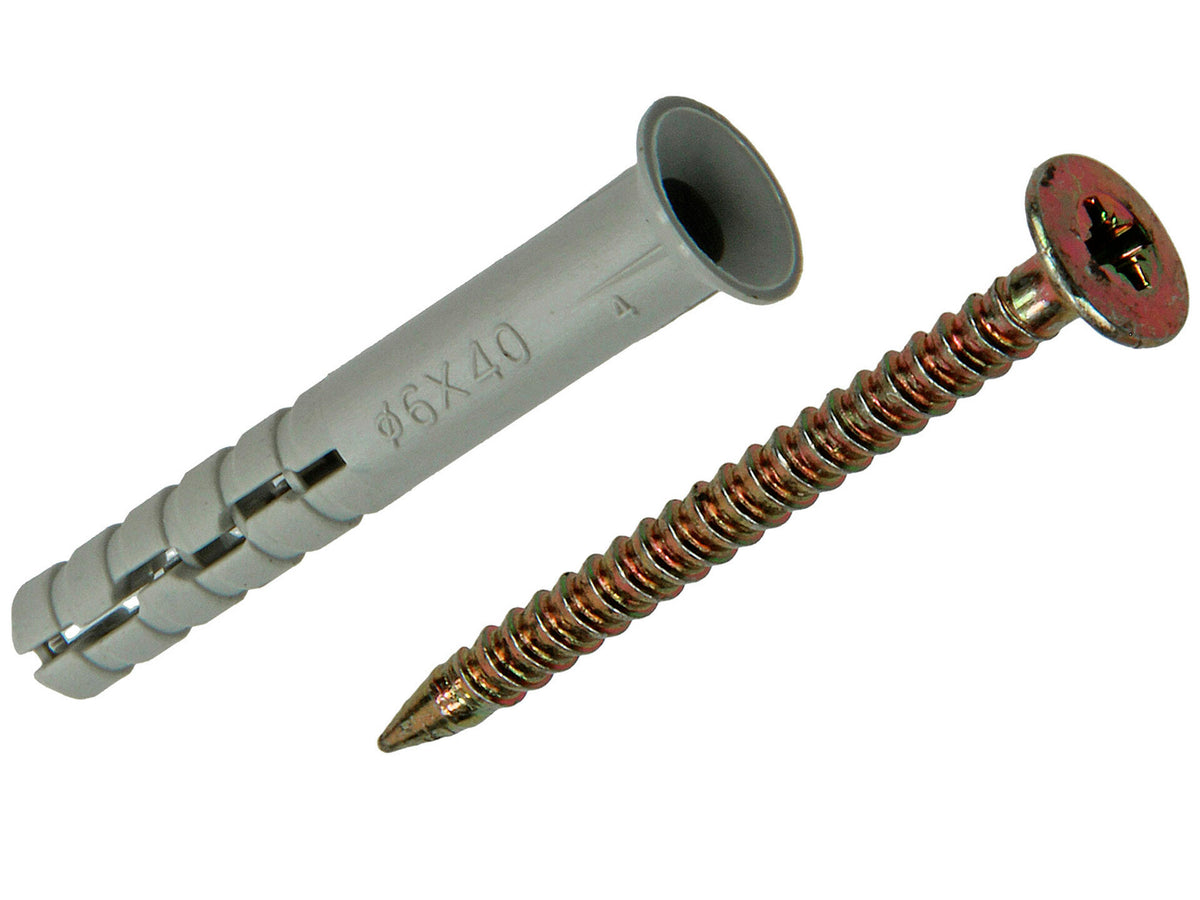 Mack Nagelpluggen 6x40 mm 12 stuks