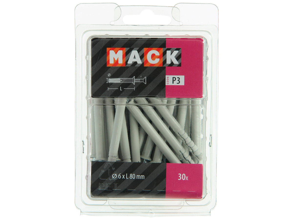 Mack Nagelpluggen 6x80 mm 30 stuks