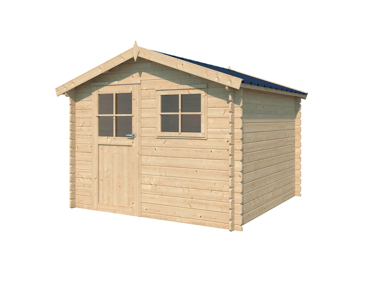Gardenas Napels XL houten tuinhuis 295x295x235 cm blokhut anticondensbescherming