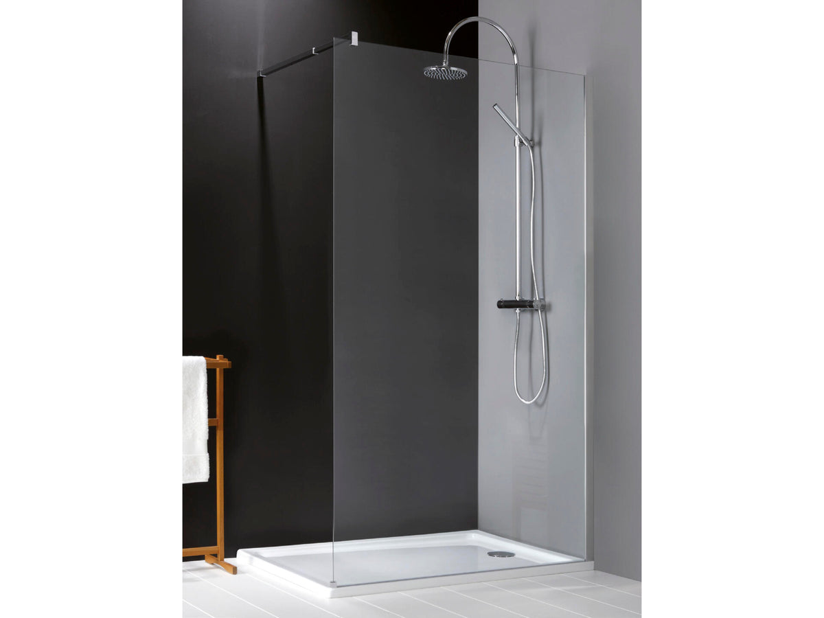 Lafiness New Free douchewand 100x200 cm vast helder glas