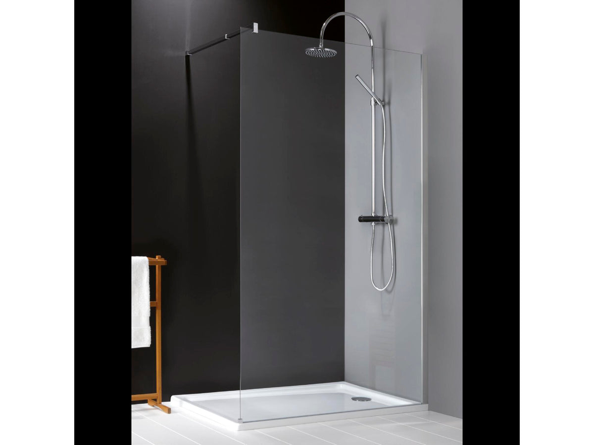 Lafiness New Free douchewand 140x200 cm vast helder glas
