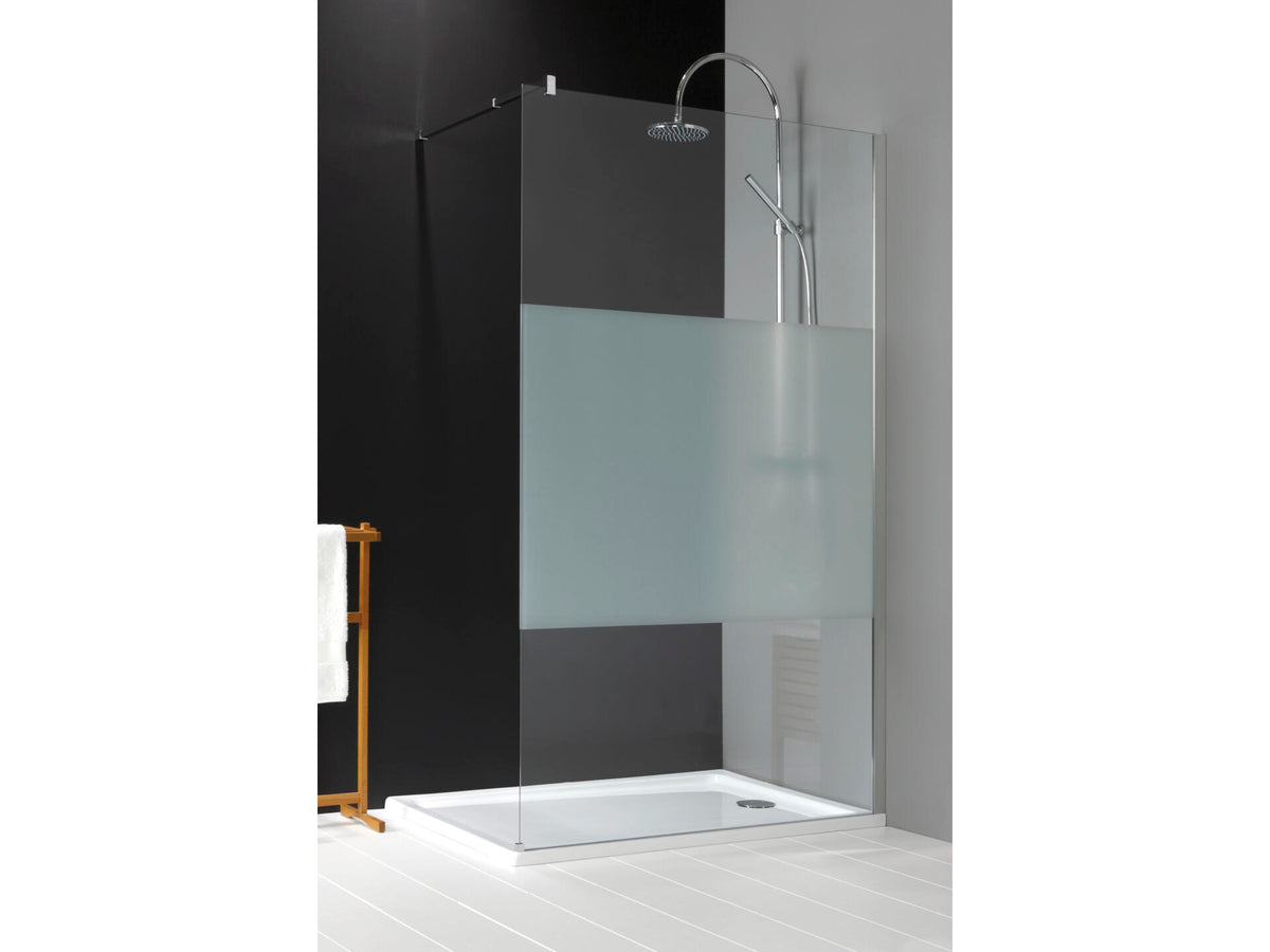 Lafiness New Free douchewand 140x200 cm vrijstaand zandstraal