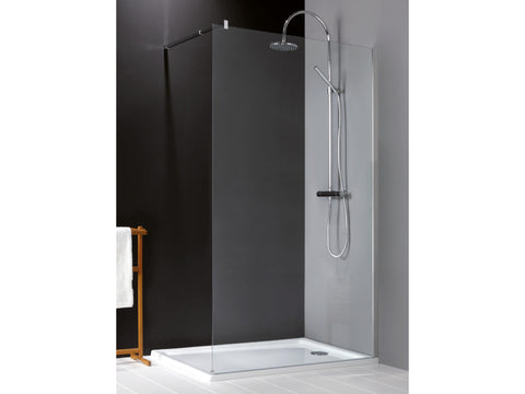 Lafiness New Free douchewand 90x200 cm vrijstaand helder glas