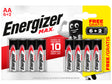 Energizer New Max AA pile 6+2 gratuites