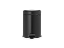 Brabantia NewIcon poubelle à pédale 5l noir mat