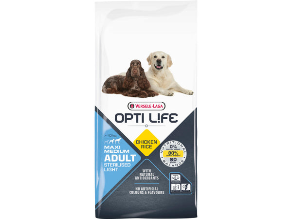 Opti Life Opti Life adult light medium et maxi nourriture pour chiens 12,5kg