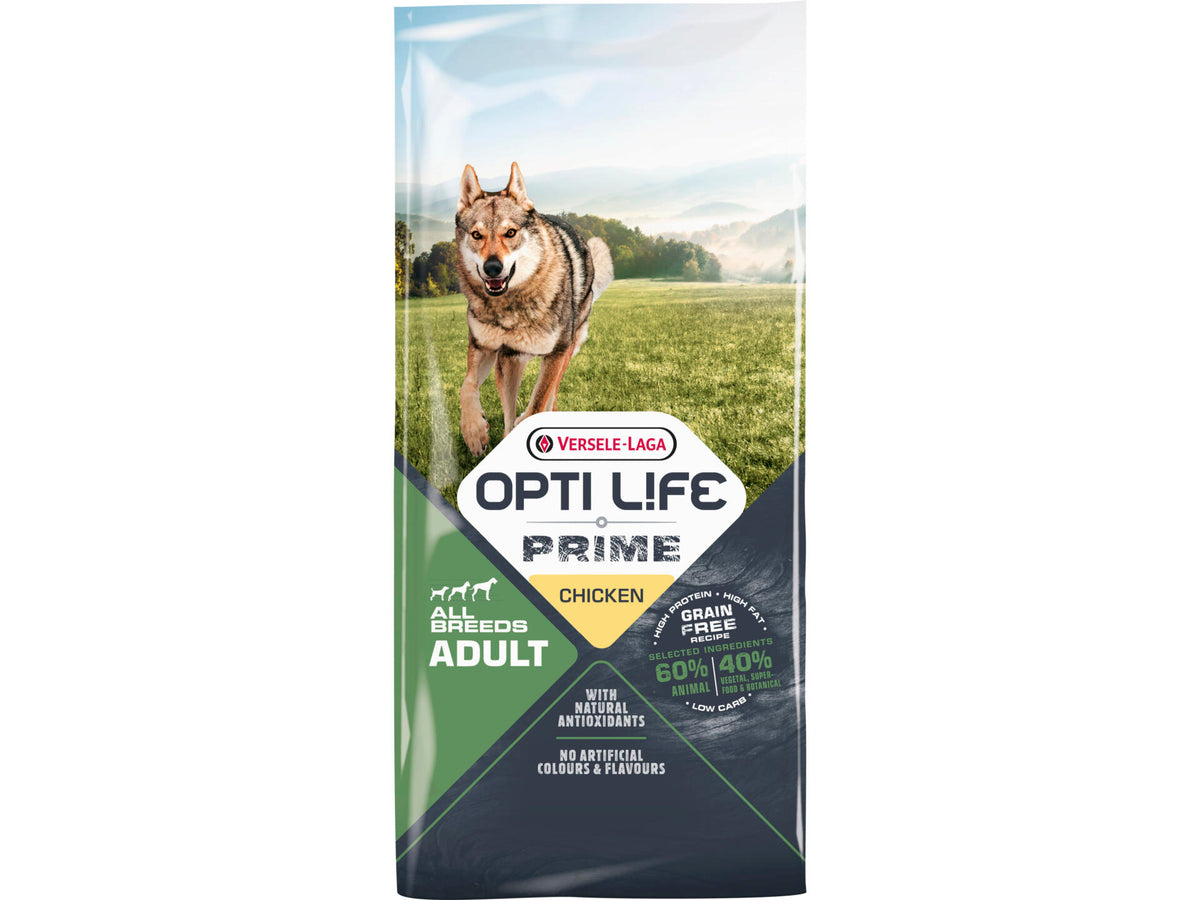 Opti Life Opti Life prime adult kip hondenvoer 12,5 kg