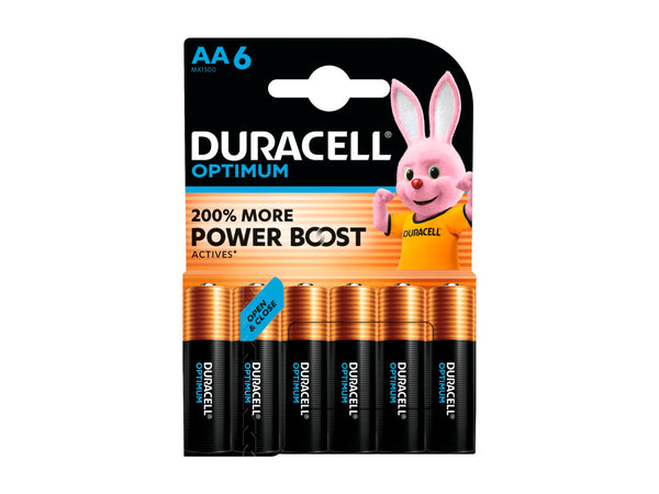 Duracell Optimum batterij alkaline AA 6 stuks