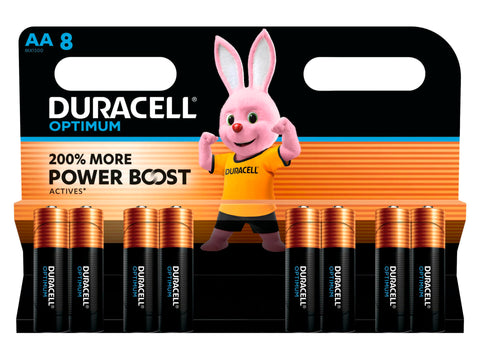 Duracell Optimum batterij alkaline AA 8 stuks