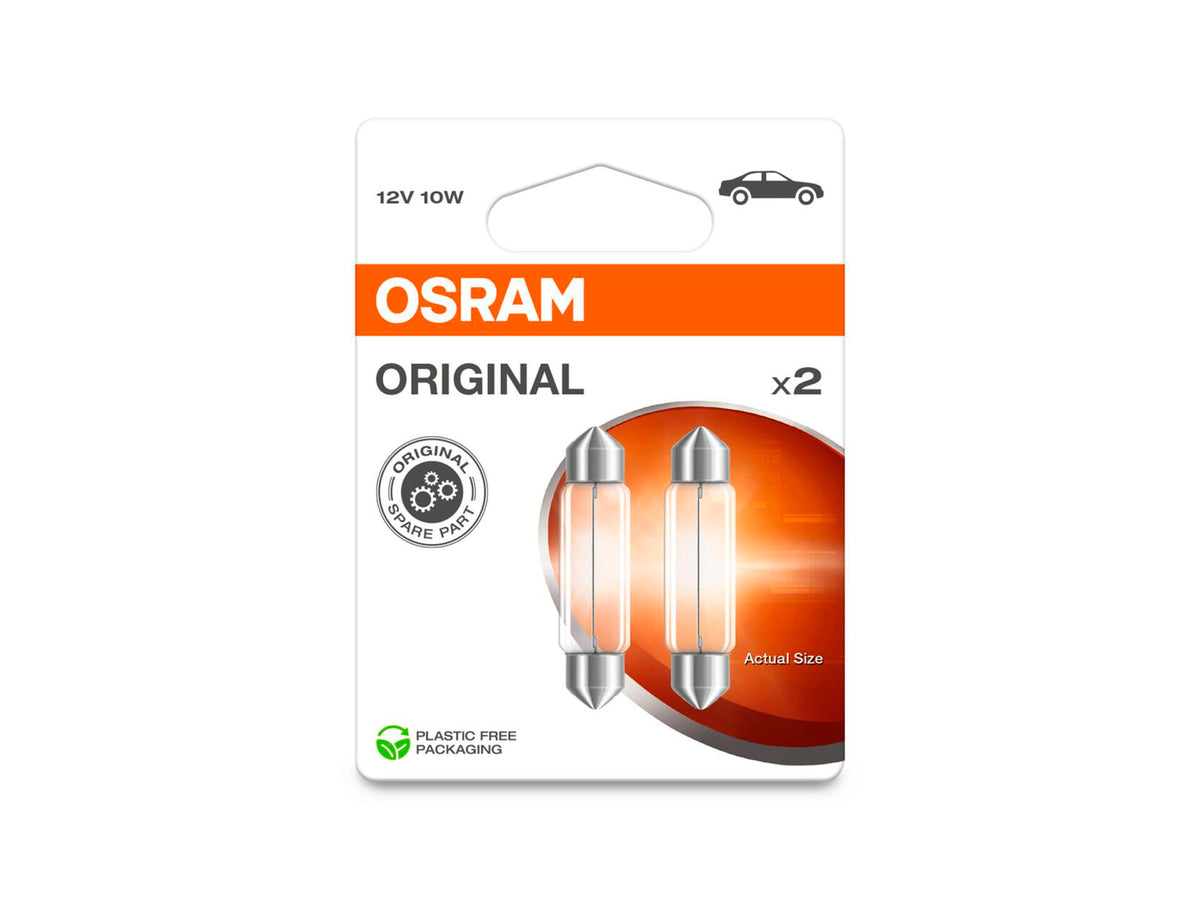 Osram Original Line T10 autolamp 12V 10W 2 stuks
