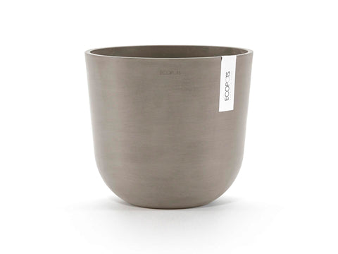 Ecopots Oslo bloempot 25cm taupe, kunststof & plastic bloempotten — SKU COLOS-955232, EAN 5413724316831