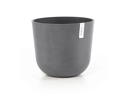 Ecopots Oslo bloempot 35cm grijs, kunststof & plastic bloempotten — SKU COLOS-955229, EAN 5413724316800