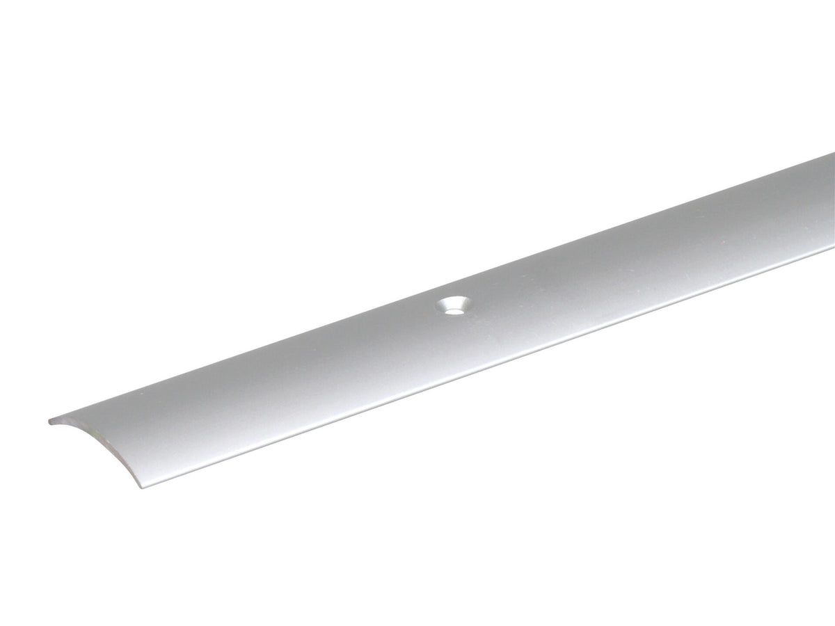 Overgangsprofiel voorgeboord 30x1 mm 90cm geanodiseerd aluminium zilver