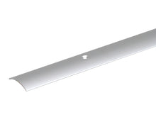 Barre de seuil pré-percé 30x1 mm 90cm aluminium anodisé argent