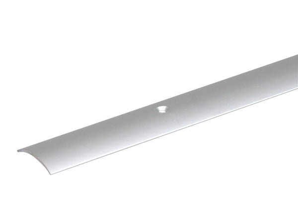Overgangsprofiel voorgeboord 30x1 mm 90cm geanodiseerd aluminium zilver