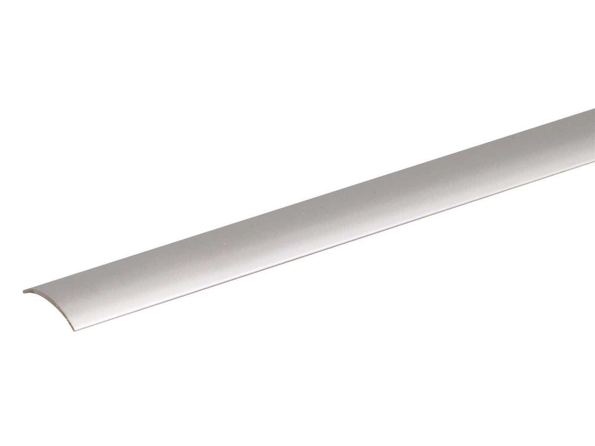 Overgangsprofiel zelfklevend 30x1,6 mm 90cm geanodiseerd aluminium zilver