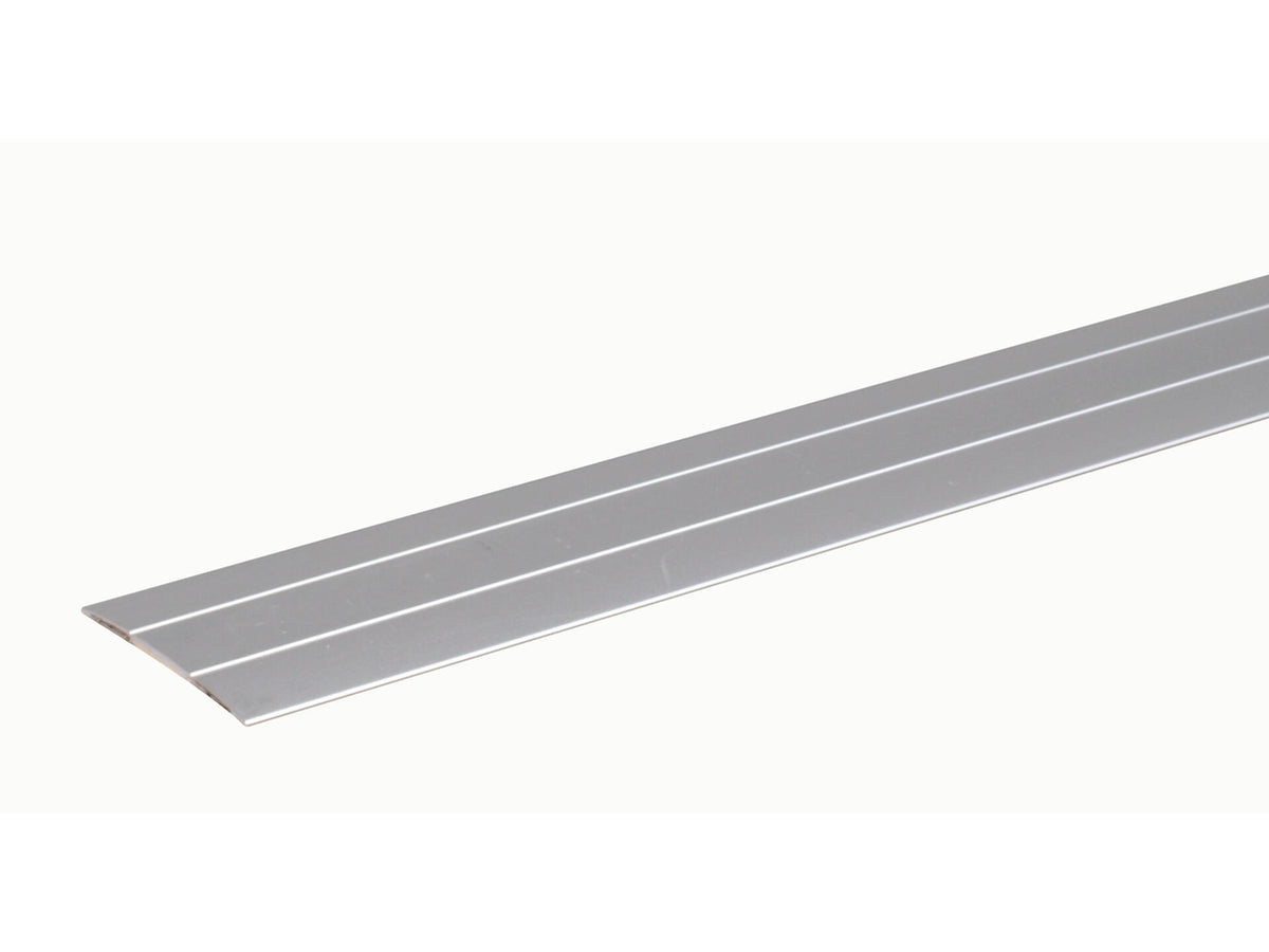 Overgangsprofiel zelfklevend 37,8x1,6 mm 90cm geanodiseerd aluminium zilver