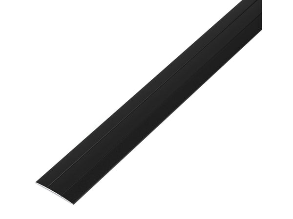 Barre de seuil autoadhésif 38x1 mm 90cm aluminium mat noir