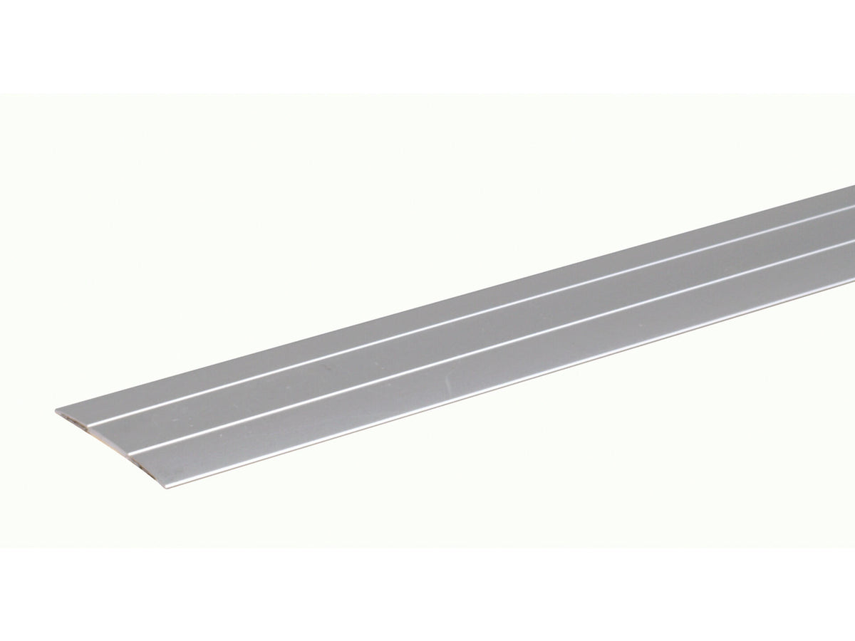 Overgangsprofiel zelfklevend 38x1 mm 90cm geanodiseerd aluminium zilver