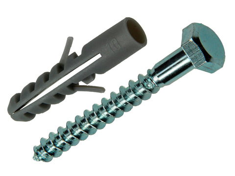 Mack PE-plug met houtdraadbout 10mm 7x60 mm 4 stuks