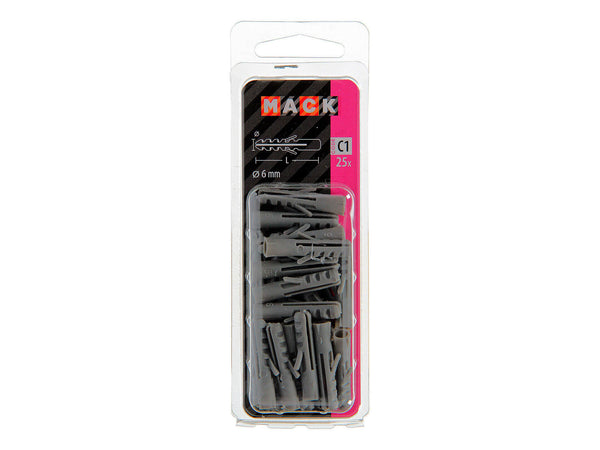 Mack Chevilles PE 6mm 25 pièces
