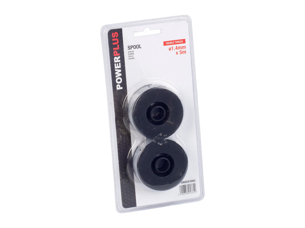 Powerplus POWACG1082 bobijn dubbele trimmerdraad 1,4mm 5m POWXG3003 2 stuks