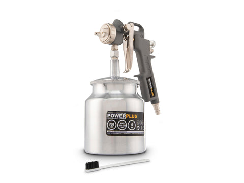Powerplus POWAIR0106 verfspuit met onderbeker 750cc