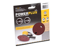 Powerplus POWAIR0123 schuurpapier K120 150mm 5 stuks