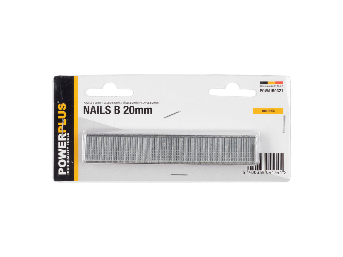 Powerplus POWAIR0321 nagels 20mm 1000 stuks