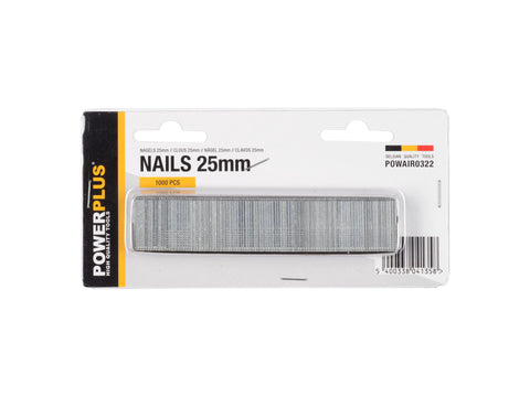 Powerplus POWAIR0322 nagels 25mm 1000 stuks