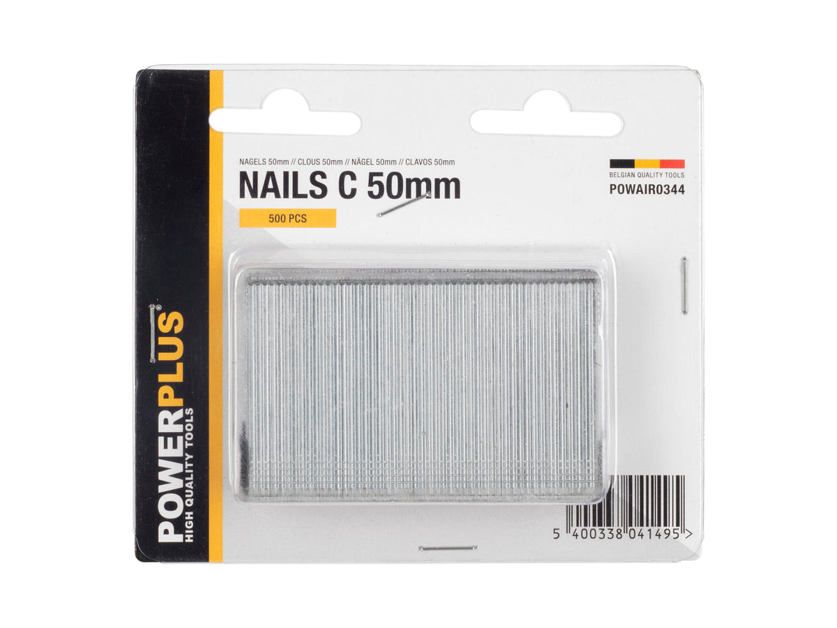 Powerplus POWAIR0344 nagels 50mm 500 stuks