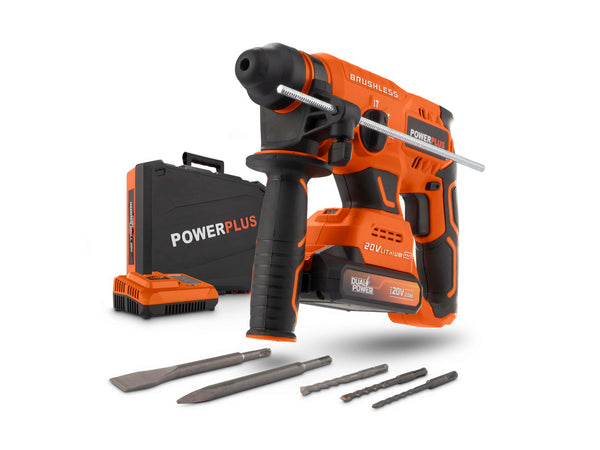 Powerplus Dual Power POWDP15640 accu boorhamer 20V + accu en lader