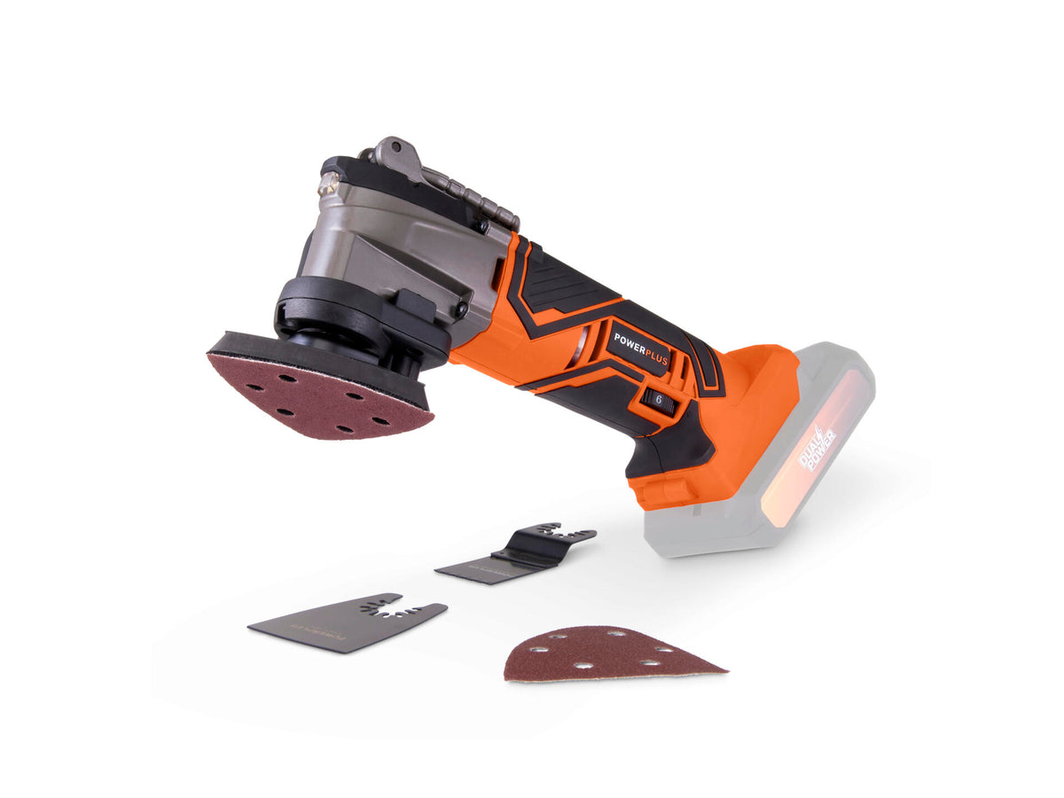 Powerplus Dual Power POWDP4060 oscillerende multitool 20V Li-Ion zonder accu