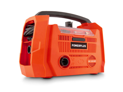Powerplus Dual Power POWDP7031 accu compressor 20V + 220V zonder accu