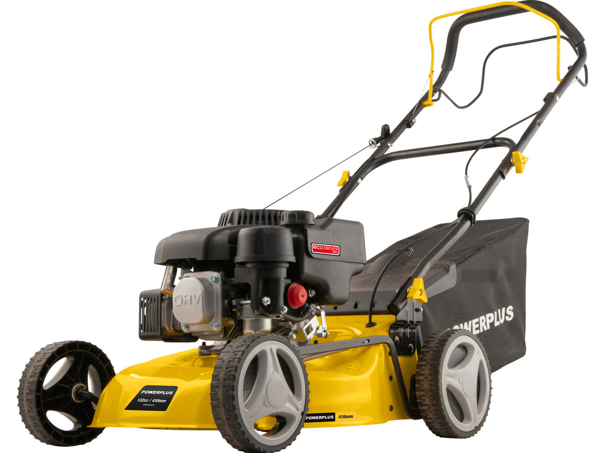 Powerplus POWEG60220 benzine grasmaaier zelftrekkend 132cc 41cm