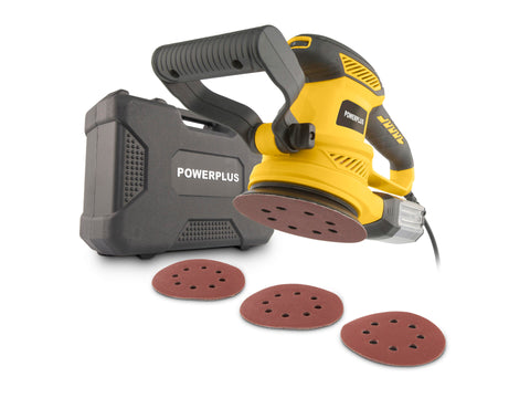 Powerplus POWX04710 excentrische schuurmachine 450W + 6 accessoires