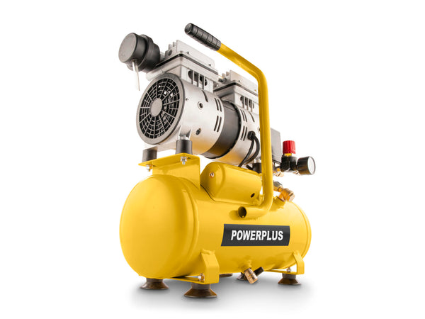Powerplus POWX17230S compressor 550W 6l olievrij geluidsarm
