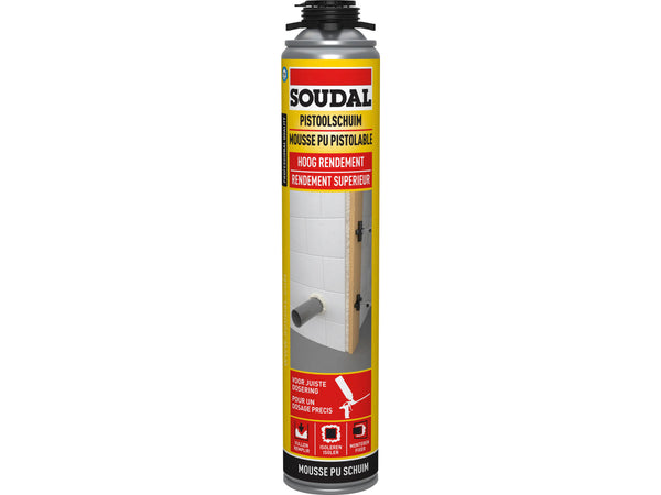 Soudal PU-schuim hoog rendement 750ml